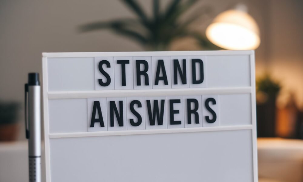 Strands answers